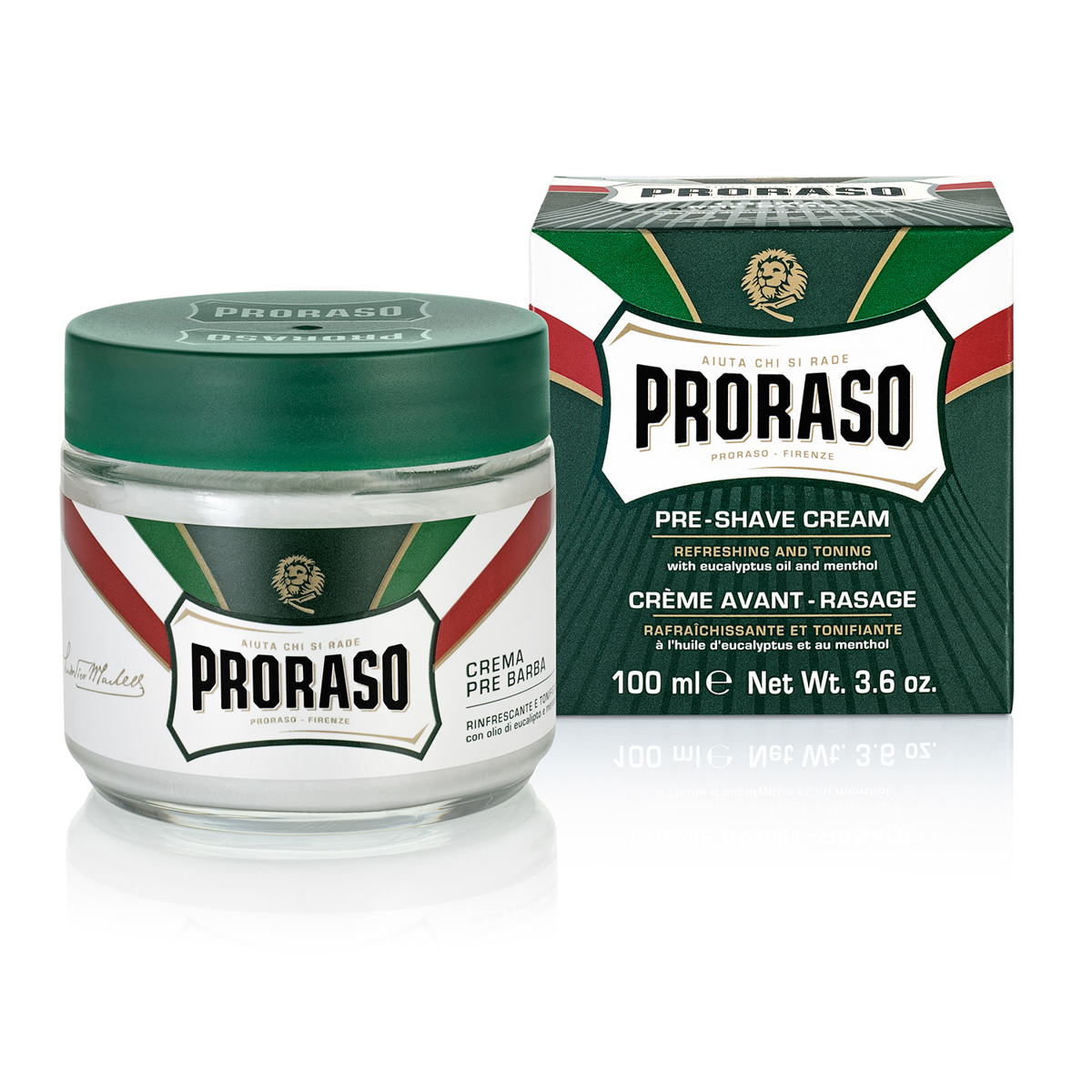 Proraso Preshave Cream - Refresh, Eucalyptus & Menthol, 100 ml