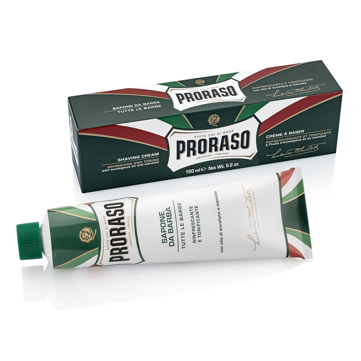 Proraso Barbercreme - Refresh, Eucalyptus & Menthol, 150 ml